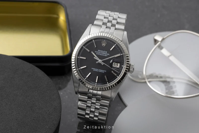 Rolex Datejust steel / white gold automatic men's watch 1601 Vintage [2604040]