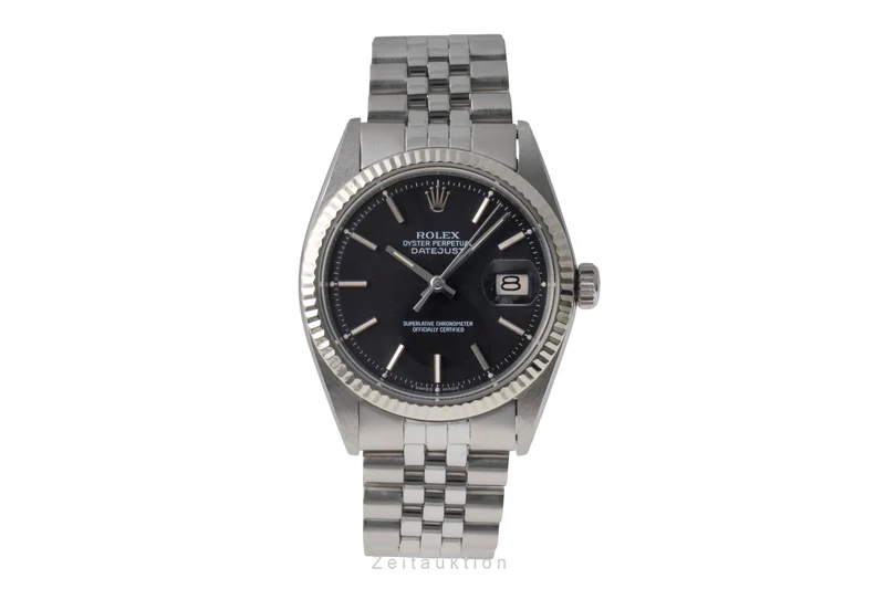 Rolex Datejust steel / white gold automatic men's watch 1601 Vintage [2604040]