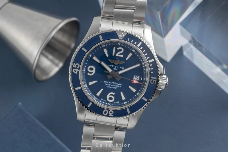 Breitling Superocean steel automatic men's watch A17366D81C1A1 LP: 4650EUR [2604375]