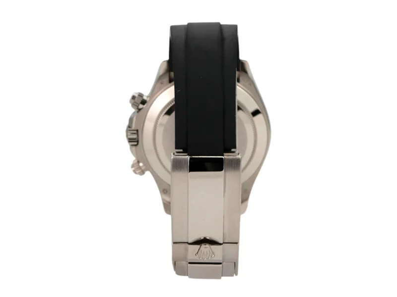 Rolex Daytona 116519LN Weißgold Oysterflex Schwarz Diamant