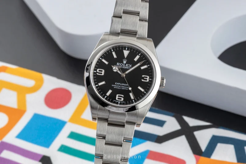 Rolex Explorer steel automatic men's watch 214270 [2604526]