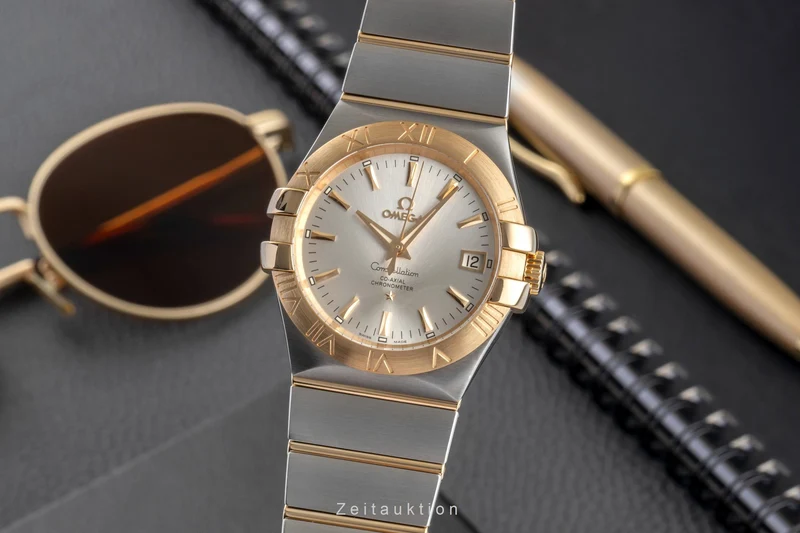 Omega Constellation steel / gold automatic men's watch 123.20.35.20.02.002 [2604147]