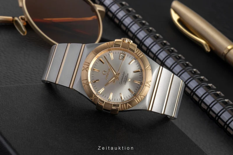 Omega Constellation steel / gold automatic men's watch 123.20.35.20.02.002 [2604147]