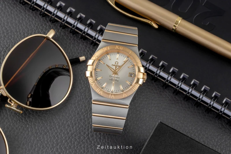 Omega Constellation steel / gold automatic men's watch 123.20.35.20.02.002 [2604147]