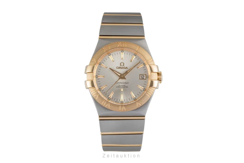 Omega Constellation steel / gold automatic men's watch 123.20.35.20.02.002 [2604147]