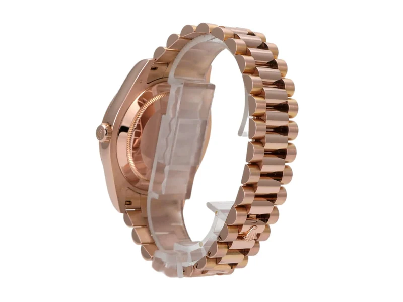 Rolex Day-Date II 218235 Everose-Gold Schwarz Index