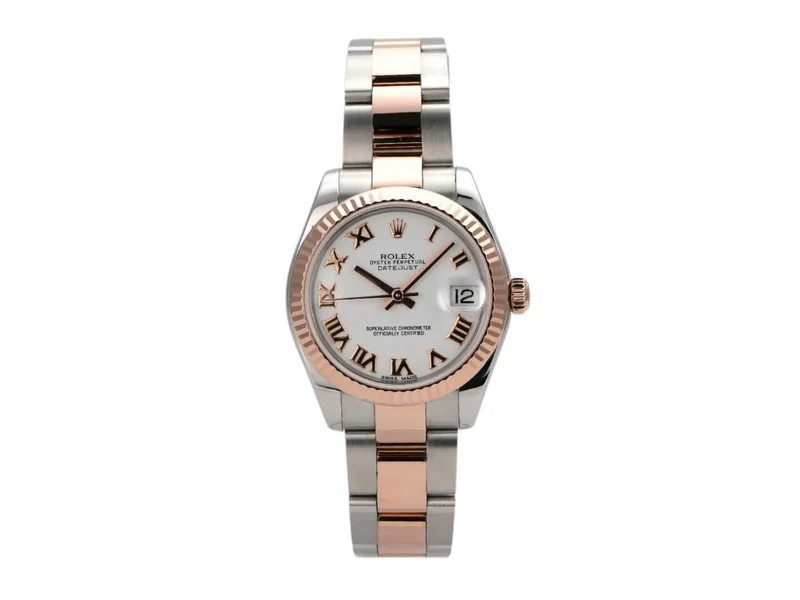 Rolex Datejust 31 Ref. 178271 Weiß Römisch