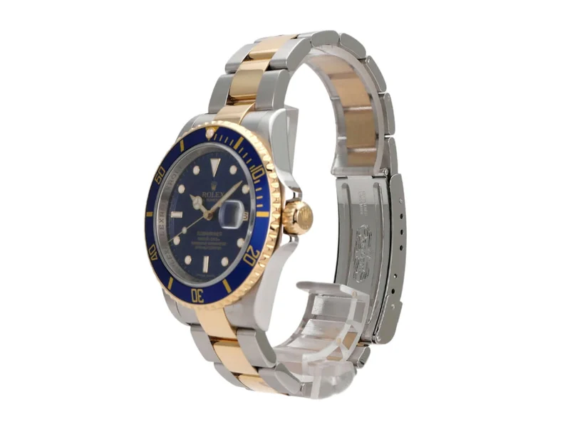 Rolex Submariner Date 16613 Edelstahl Gold Blau