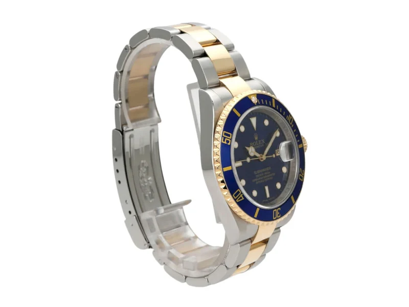 Rolex Submariner Date 16613 Edelstahl Gold Blau