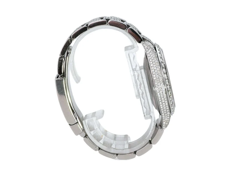 Rolex Datejust 41 Edelstahl 126300 Iced Out Diamant
