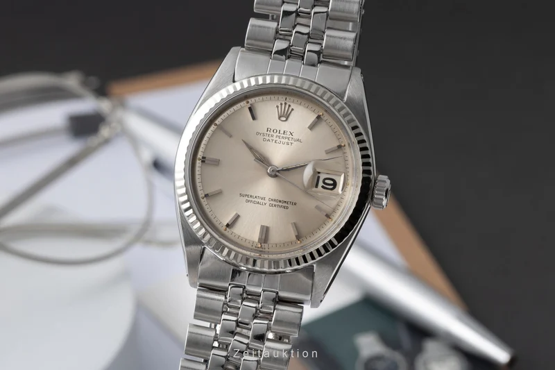 Rolex Datejust steel / white gold automatic men's watch 1601 Vintage [2604337]