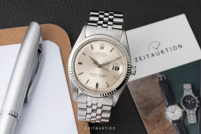 Rolex Datejust steel / white gold automatic men's watch 1601 Vintage [2604337]