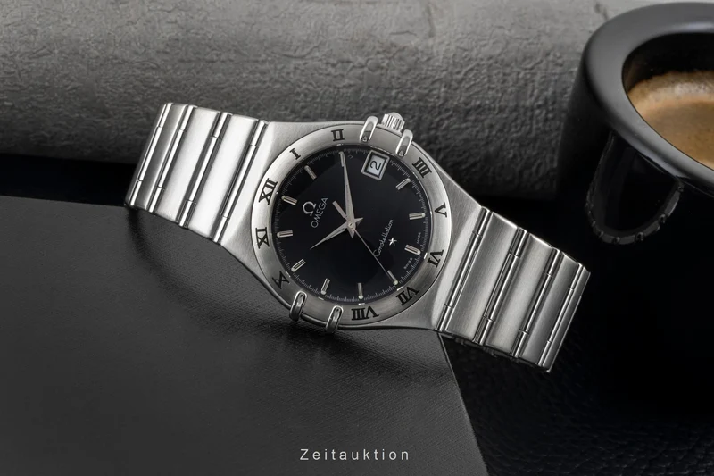 Omega Constellation steel quartz men's watch 1512.40.00, 396.1201 [2603115]