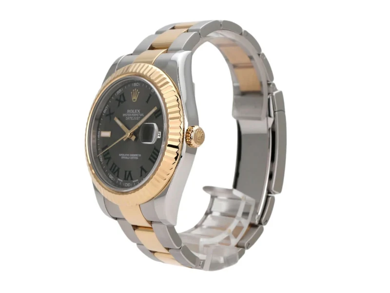 Rolex Datejust II 41 Edelstahl Gelbgold 116333 Slate Römisch
