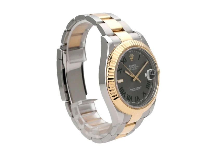 Rolex Datejust II 41 Edelstahl Gelbgold 116333 Slate Römisch