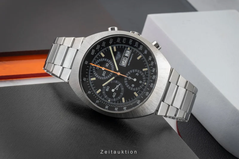 Heuer Montreal chronograph steel automatic men's watch 750.503 Vintage [2603945]
