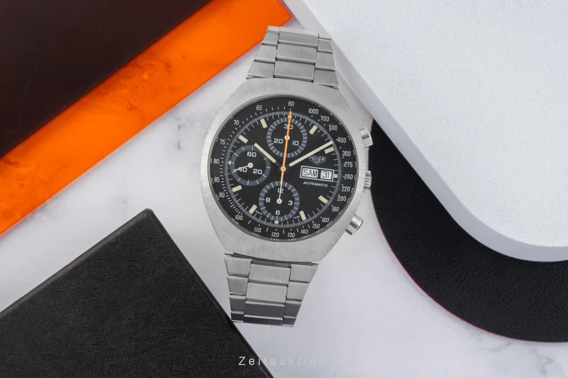 Heuer Montreal chronograph steel automatic men's watch 750.503 Vintage [2603945]