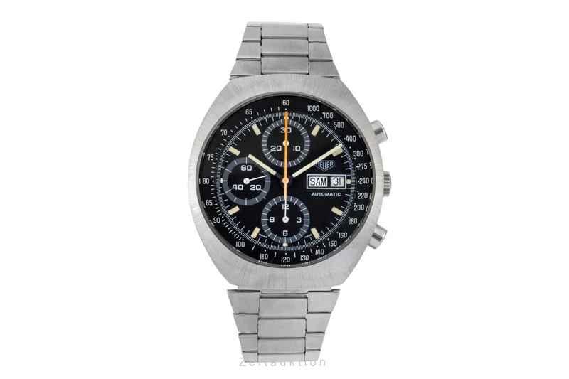 Heuer Montreal chronograph steel automatic men's watch 750.503 Vintage [2603945]