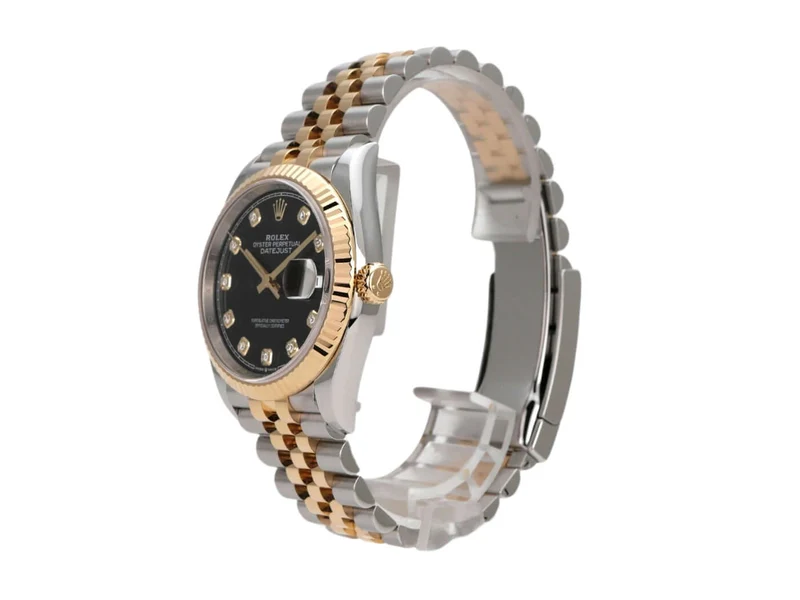 Rolex Datejust 36 126233 Schwarz Diamant Jubile-Band