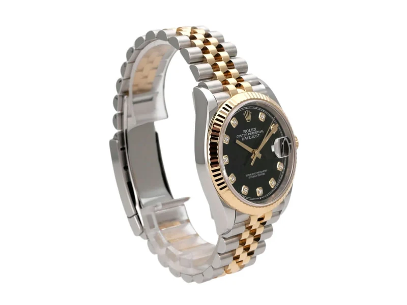 Rolex Datejust 36 126233 Schwarz Diamant Jubile-Band