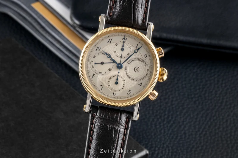 Chronoswiss Chronometer Chronograph chronograph steel / gold automatic men's watch CH 7522 [2604110]