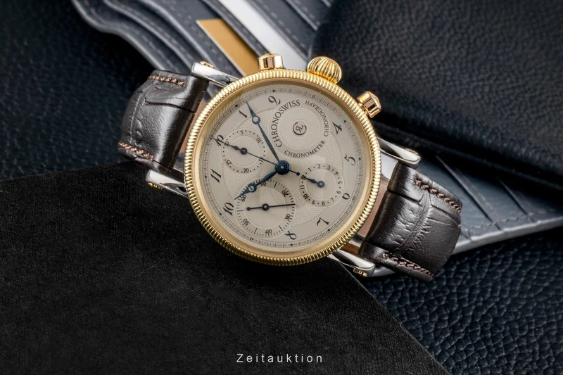 Chronoswiss Chronometer Chronograph chronograph steel / gold automatic men's watch CH 7522 [2604110]