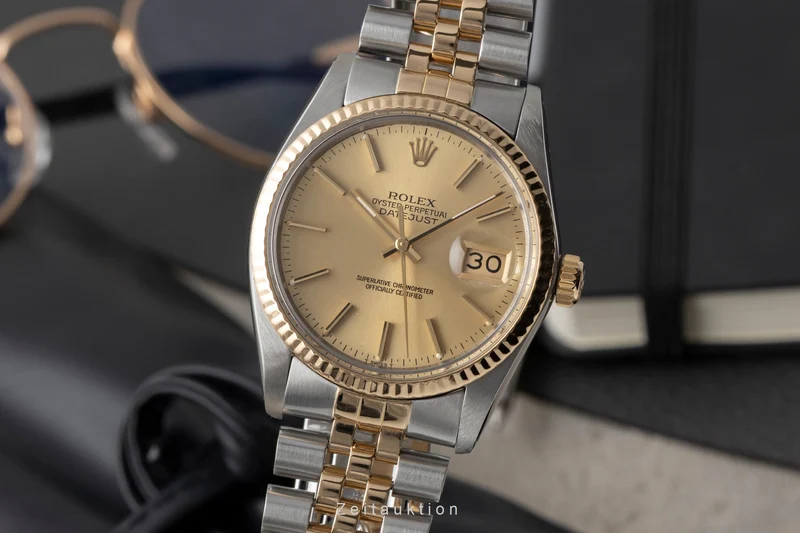 Rolex Datejust steel / gold automatic men's watch 16013 [2604042]