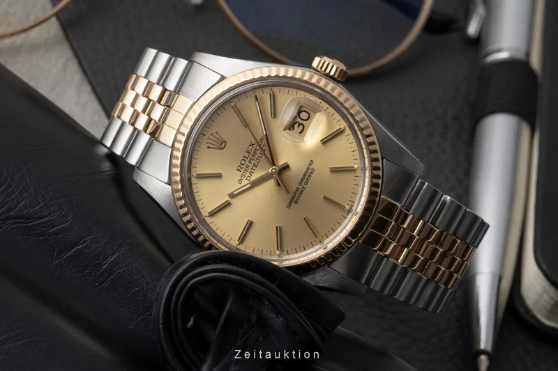 Rolex Datejust steel / gold automatic men's watch 16013 [2604042]