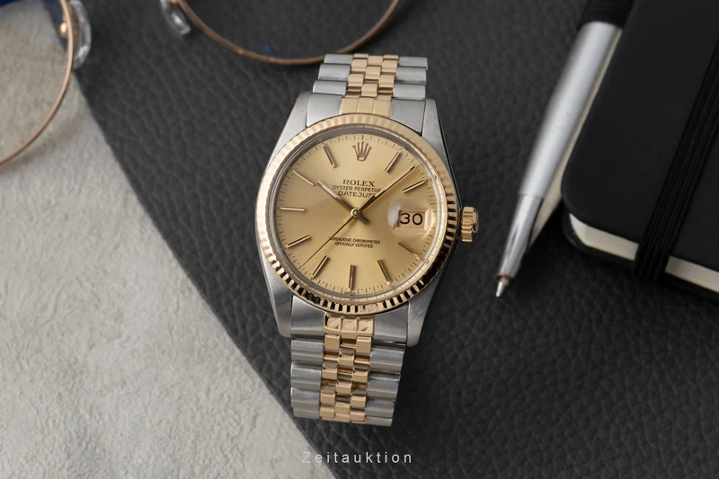 Rolex Datejust steel / gold automatic men's watch 16013 [2604042]
