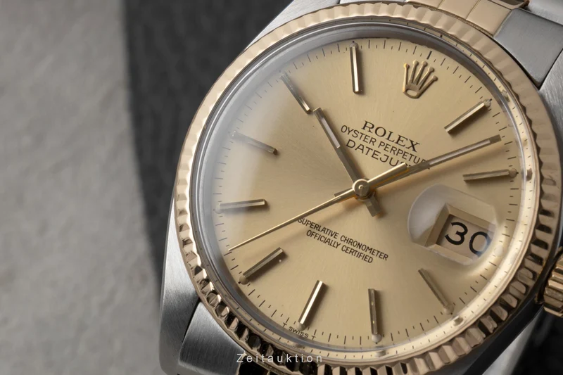 Rolex Datejust steel / gold automatic men's watch 16013 [2604042]