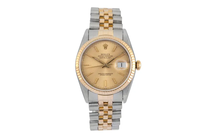 Rolex Datejust steel / gold automatic men's watch 16233 [2603970]