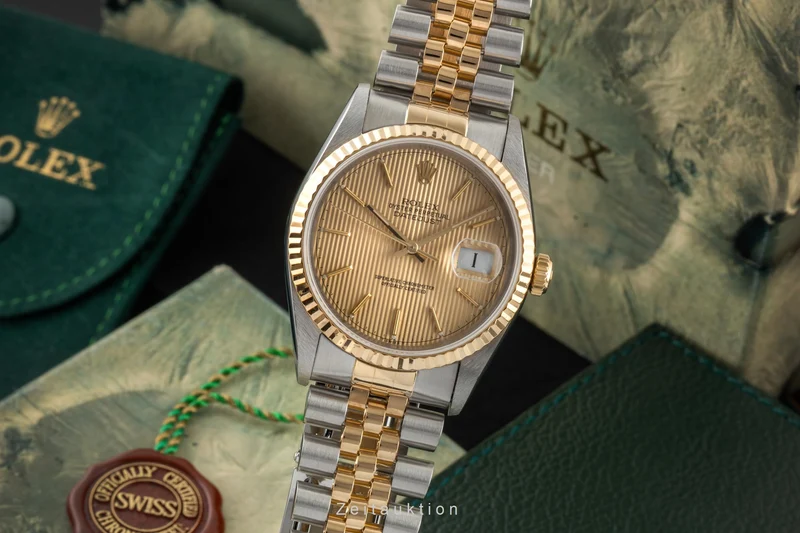 Rolex Datejust steel / gold automatic men's watch 16233 [2603970]