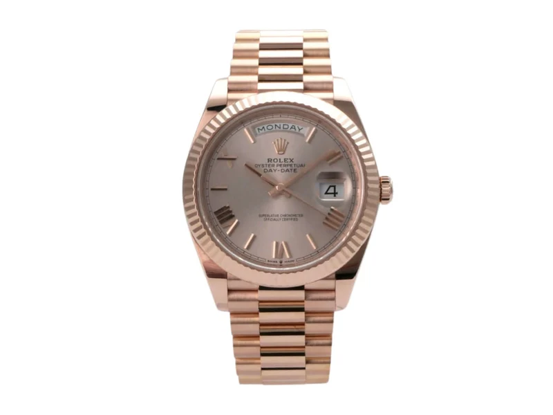 Rolex Day-Date 40 Everose-Gold 228235 Sundust Römisch