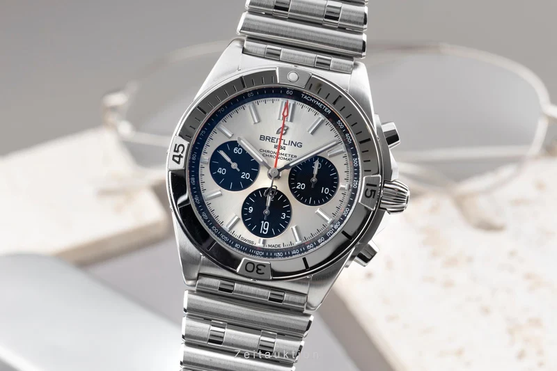 Breitling Chronomat chronograph steel automatic men's watch AB0134101G1A1 LP: 9600EUR [2603119]