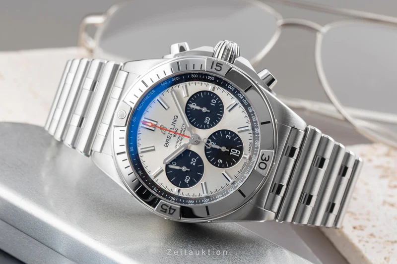 Breitling Chronomat chronograph steel automatic men's watch AB0134101G1A1 LP: 9600EUR [2603119]