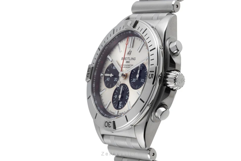 Breitling Chronomat chronograph steel automatic men's watch AB0134101G1A1 LP: 9600EUR [2603119]