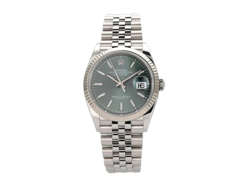 Rolex Datejust 36 Oystersteel Weißgold 126234 Mintgrün Jubile-Band