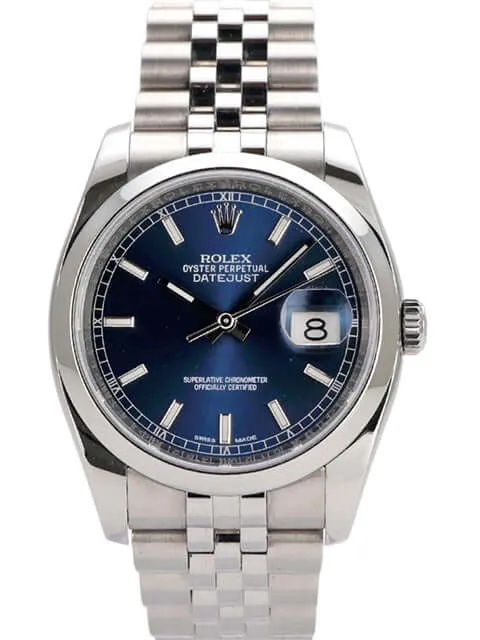 Rolex Datejust 36 116200 Blau Jubile-Band
