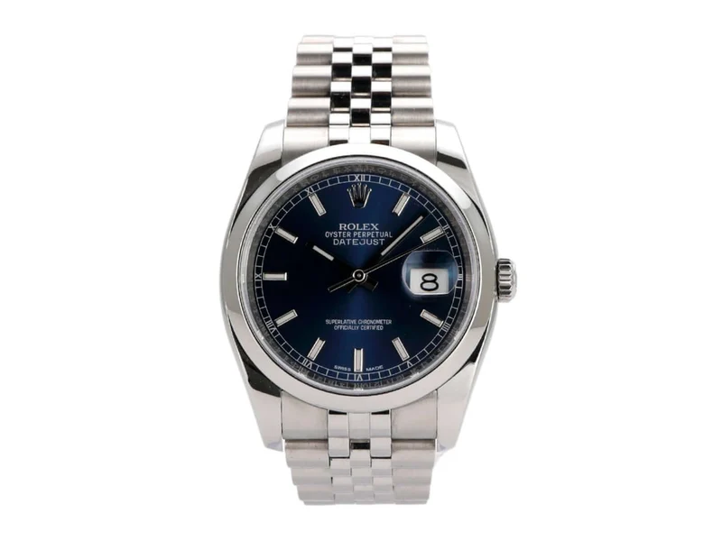 Rolex Datejust 36 116200 Blau Jubile-Band