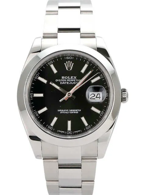 Rolex Datejust 41 Edelstahl 126300 Schwarz