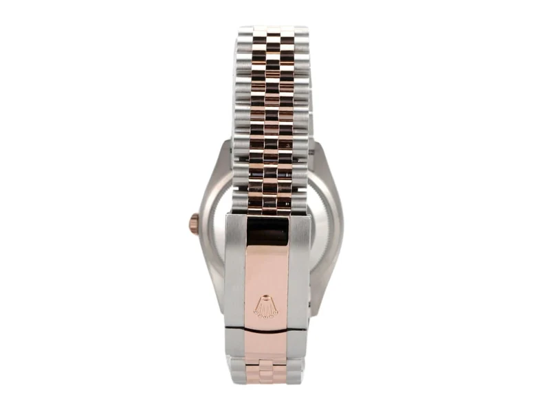 Rolex Datejust 36 Oystersteel Everose-Gold 126231 Weiß Römisch Jubile-Band