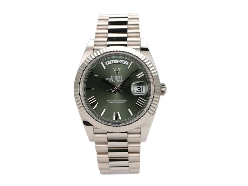 Rolex Day-Date 40 Weißgold 228239 Olivgrün