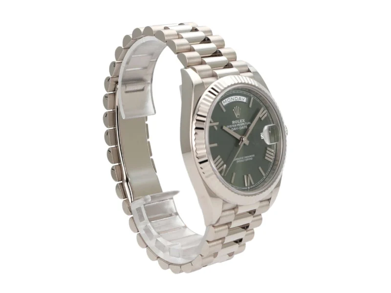 Rolex Day-Date 40 Weißgold 228239 Olivgrün