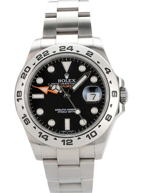 Rolex Explorer II 42 Edelstahl 216570 Schwarz