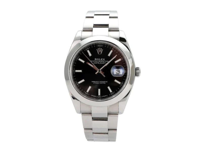 Rolex Datejust 41 Edelstahl 126300 Schwarz Oyster-Band