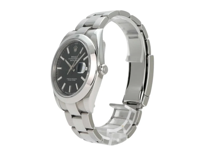 Rolex Datejust 41 Edelstahl 126300 Schwarz Oyster-Band