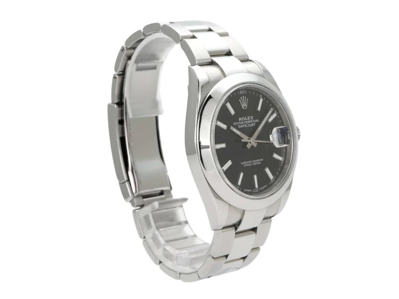 Rolex Datejust 41 Edelstahl 126300 Schwarz Oyster-Band