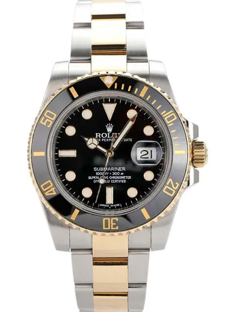 Rolex Submariner Date Edelstahl Gelbgold 116613LN