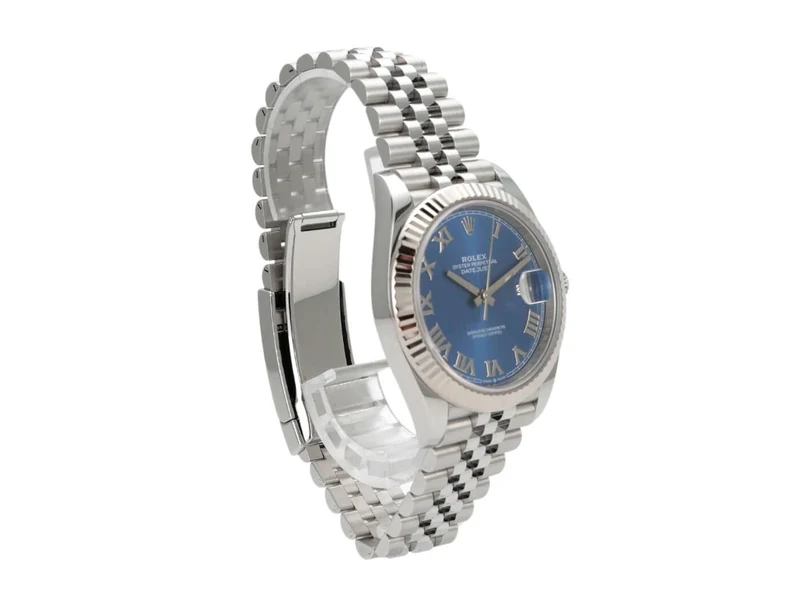 Rolex Datejust 41 Oystersteel Weißgold 126334 Blau Römisch Jubile-Band