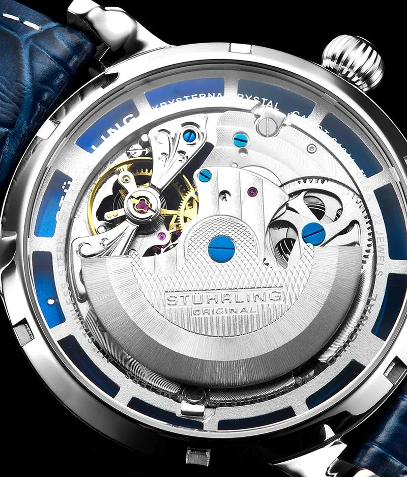 Stührling Luciano 371A Automatic 46mm Skeleton